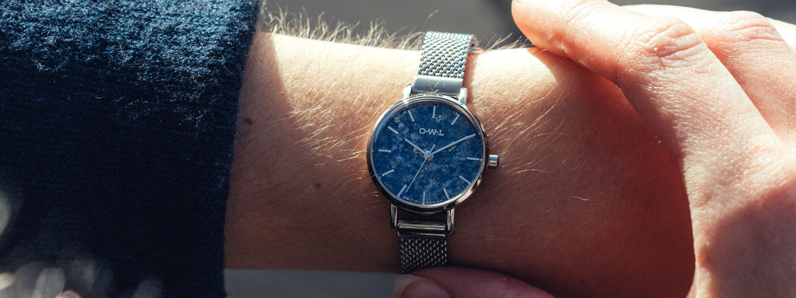 natural stone watch lapis lazuli