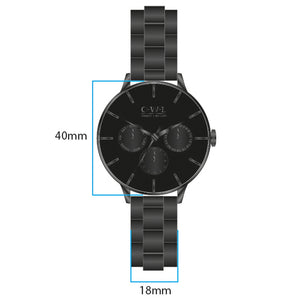 PEMBREY BLACK BRACELET CHRONOGRAPH WATCH