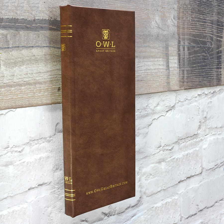 FILTON GENTLEMAN'S BLACK CASE AND STRAP WATCH WITH BROWN DIAL - OWL watches