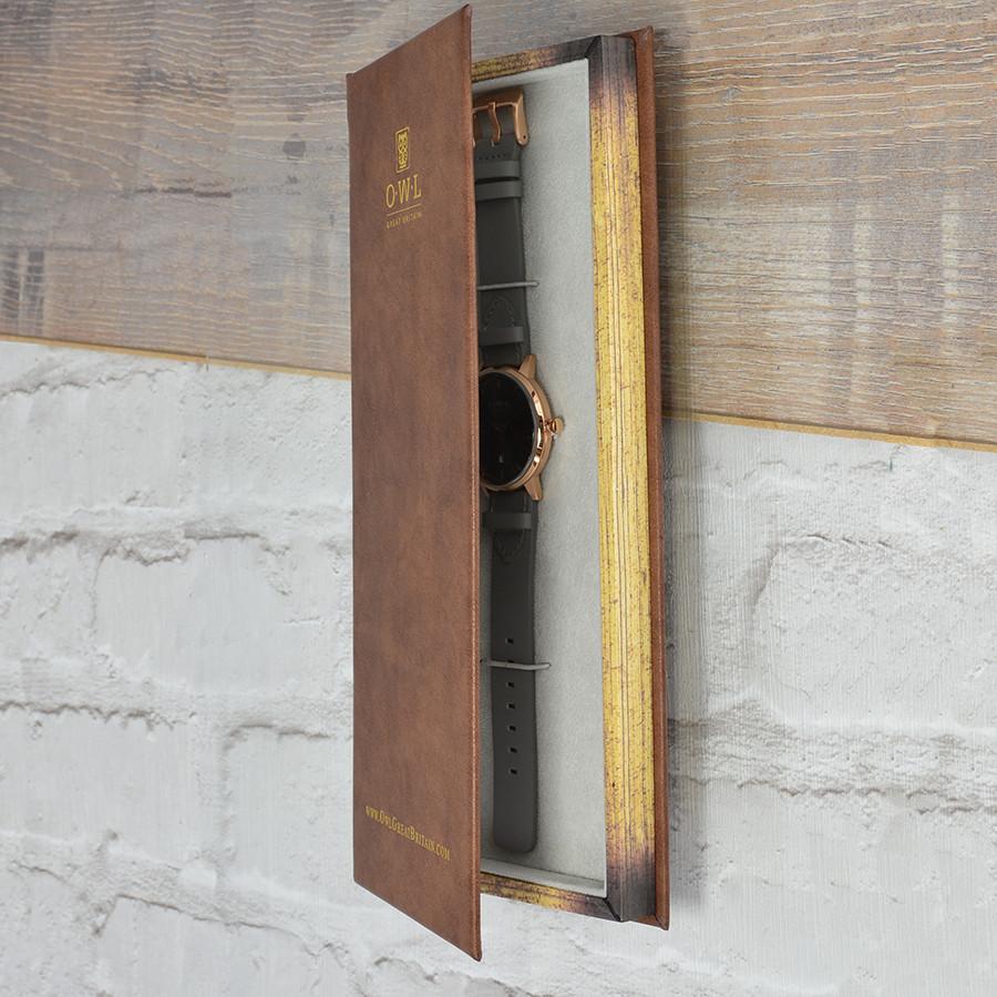 FILTON GENTLEMAN'S BLUE & LIGHT GREY LEATHER STRAP WATCH - OWL watches