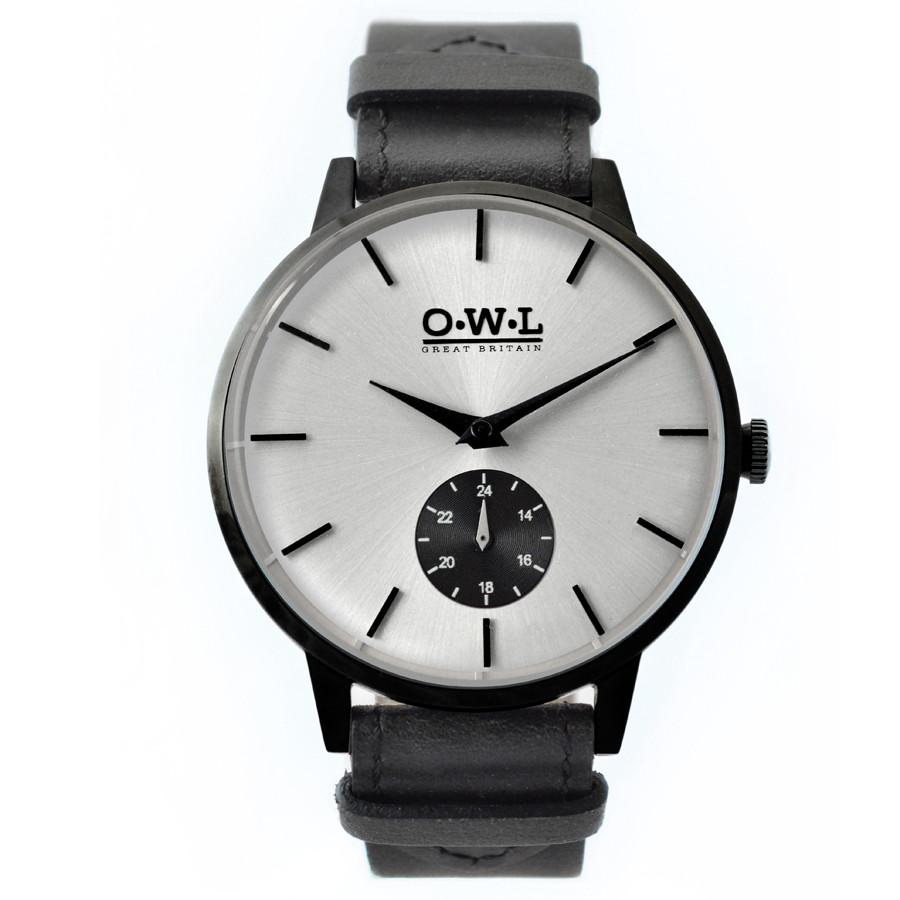 FILTON GENTLEMAN'S BLACK LEATHER STRAP WATCH - OWL watches