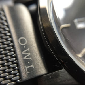 WALLOP GENTLEMAN'S BLACK CASE & MESH STRAP WATCH LTD - Edition - OWL watches