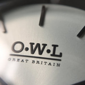 FILTON BLACK CASE & BLACK MESH STRAP WITH PALE SILVER DIAL - LTD EDITION - OWL watches
